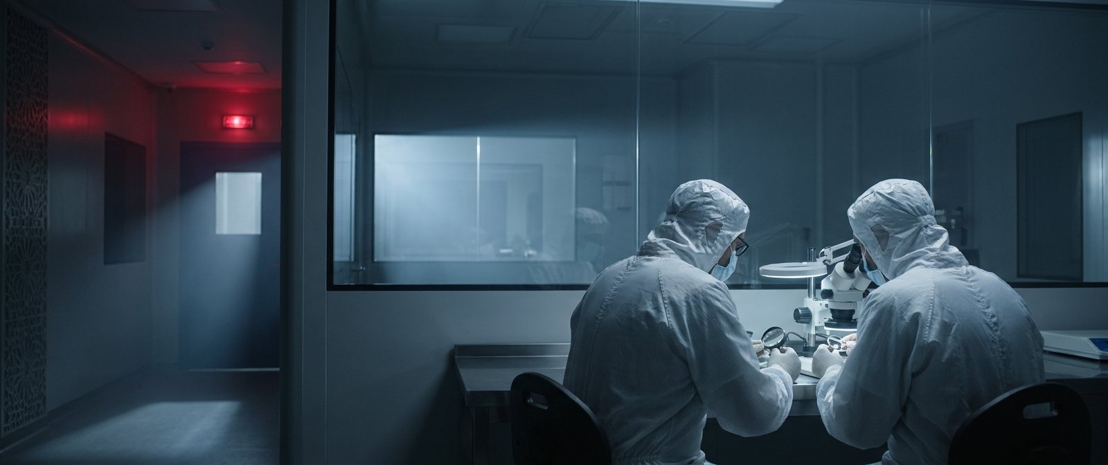 Salle blanche de production de dispositifs médicaux